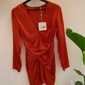Missguided silk dress